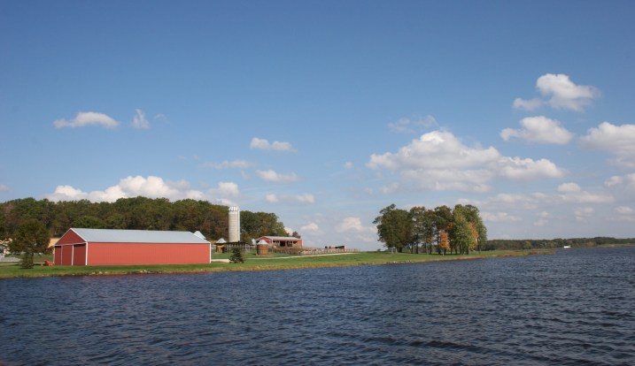The farm site just to the north of the "lake" pictured above.