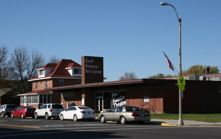 The Jon Hassler Theater and Rural America Arts Center in downtown Plainview.
