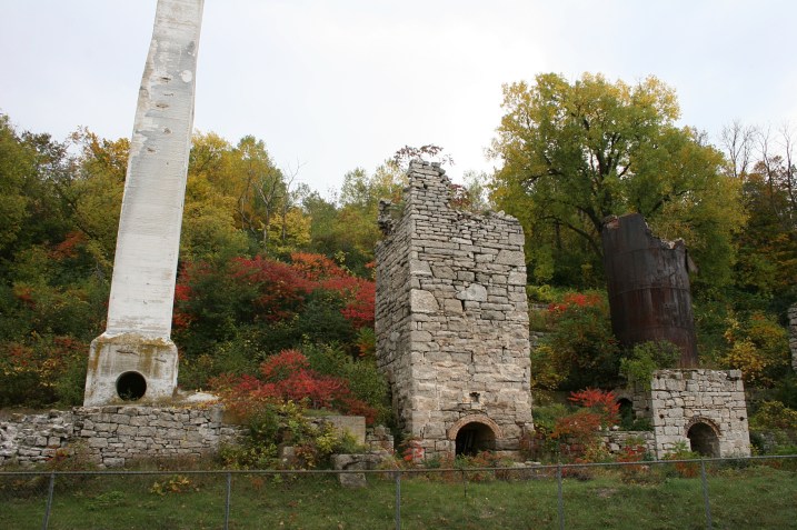Kiln ruins.