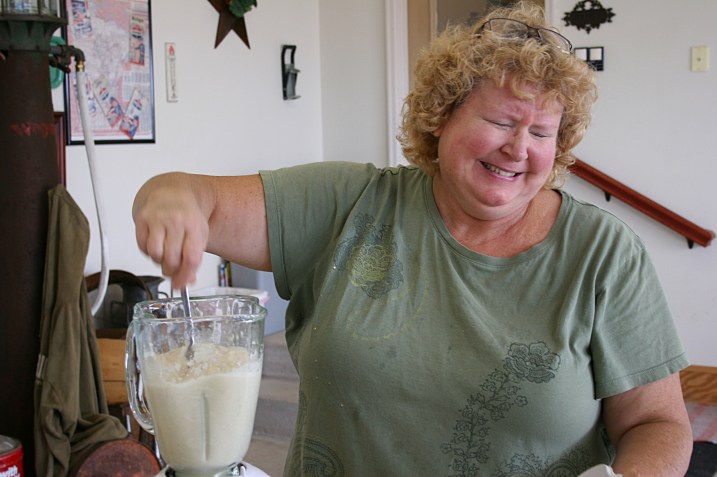 Sometimes the powerful pungent fumes overpower the workers.