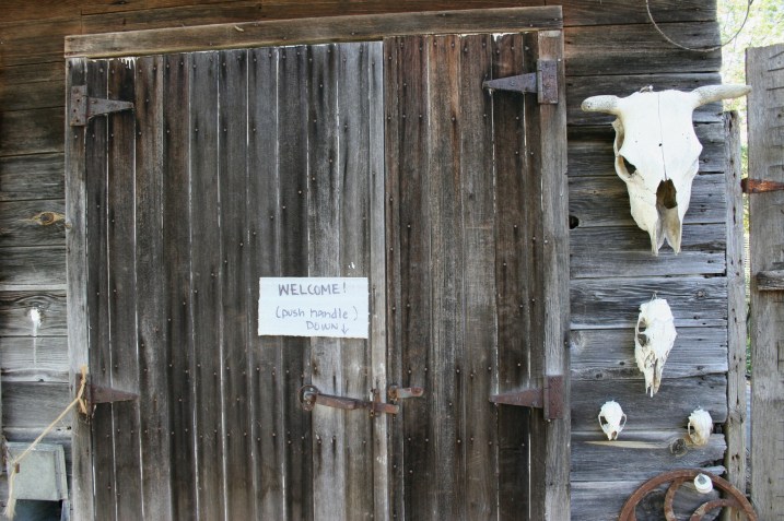 The Milkhouse Studio front door. Lots of history and memories here.