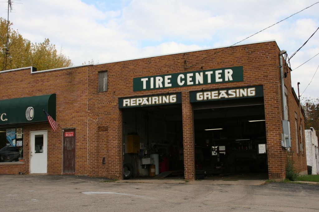 As we drive by the Tire Center, I snap this photo.