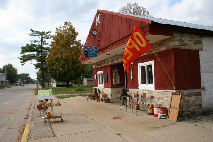 The setting that drew me into the machine and antique shop scene.