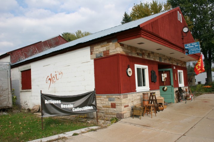 My first view of the shop as we approached from the west.