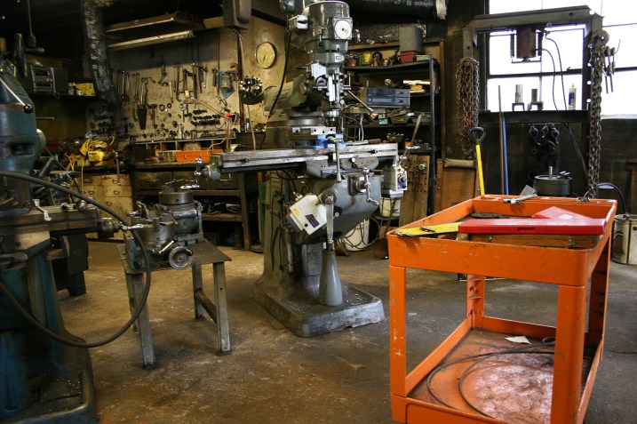 Another view of Mike's machine shop.