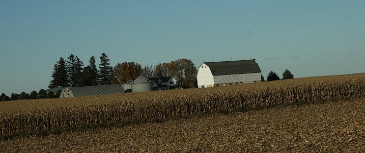 A rural scene along Minnesota State Highway 60 between Faribault and Zumbrota.