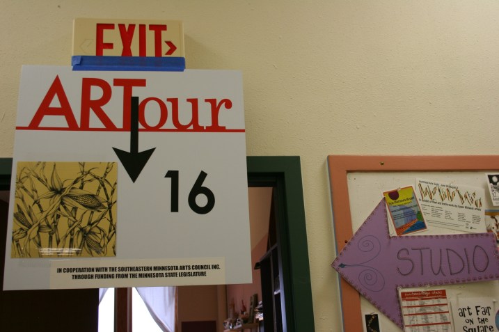 I noticed this signage outside  Maryrose and Sue's studio as I exited. Theirs was the final studio I would visit during the South Central Minnesota Studio ARTour.