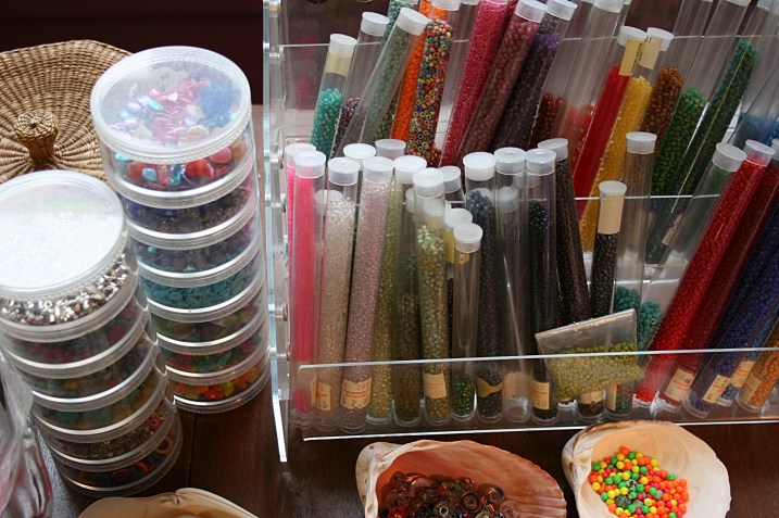 Beading supplies.