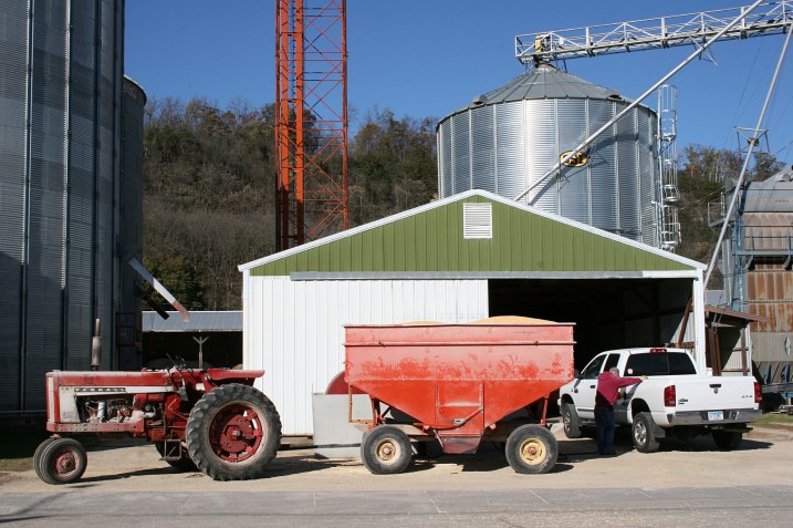 Millville, tractor and wagon
