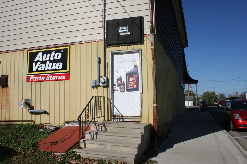 The back of Auto Value, across the street also from the arts center.