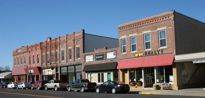 A snippet of Plainview's downtown.