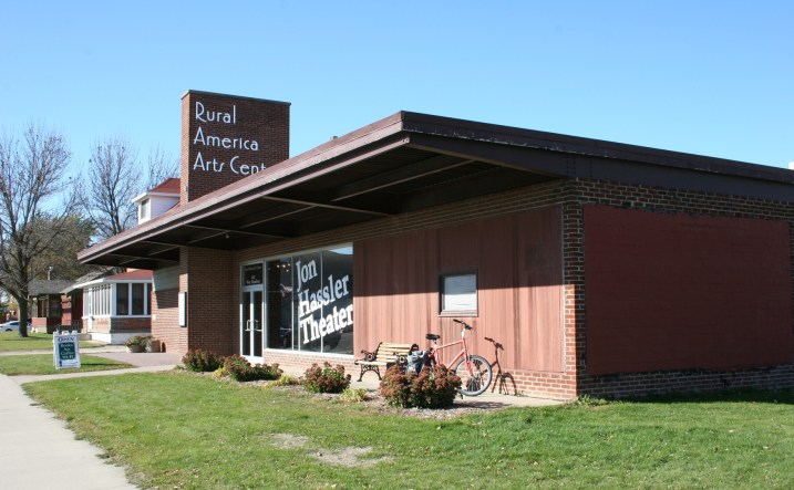 In the heart of the community, the Jon Hassler Theater and Rural America Arts Center.