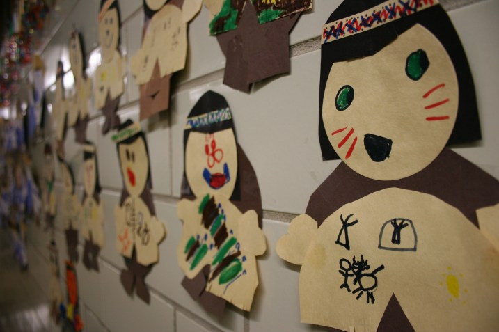 Students' versions of Native Americans.