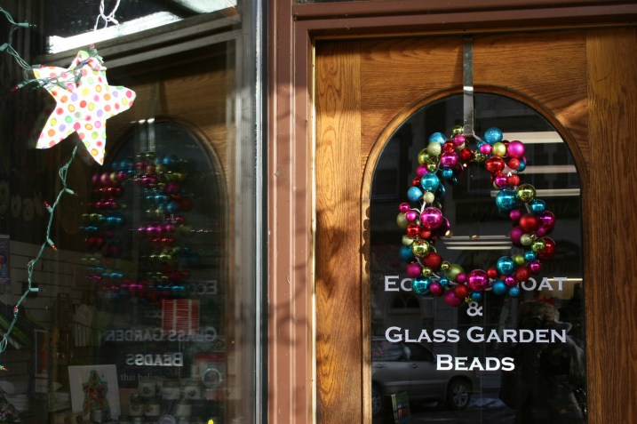 The front door of the Electic Goat and 