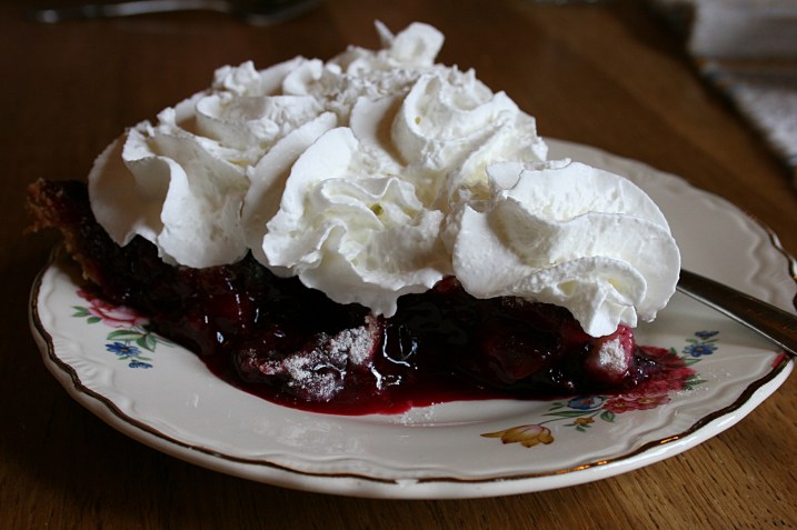 We couldn't pass on the homemade blackberry pie.