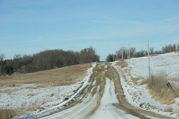 Following a country road Sunday afternoon somewhere northwest of Faribault.