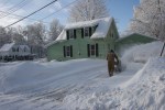 Blizzard, Randy blowing our&nbsp;driveway