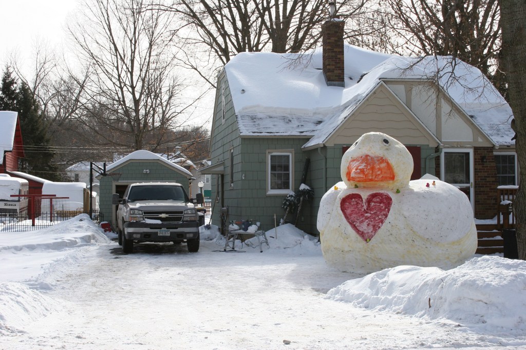Stepping back, a view from the street.