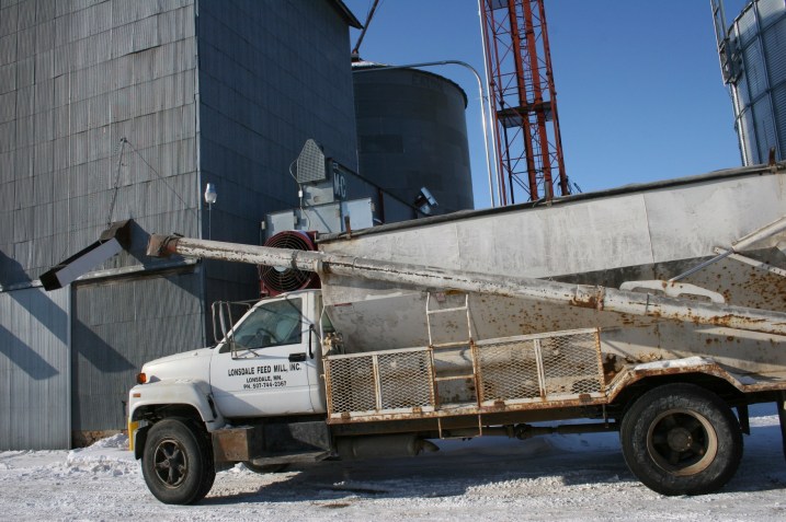 Feed mill, truck