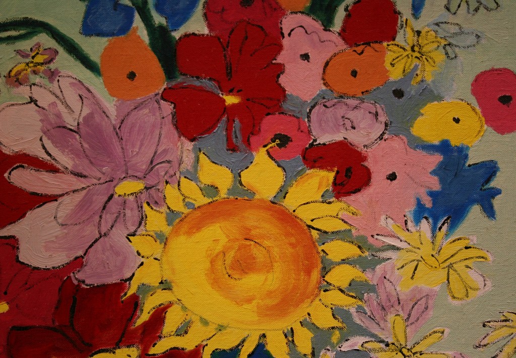 Glorious floral art by Marilyn Borchert.