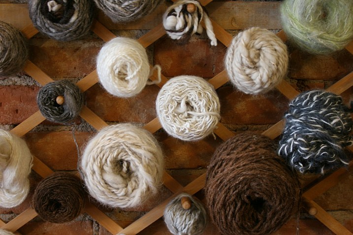 Yarn for sale at Acorn  Studio.