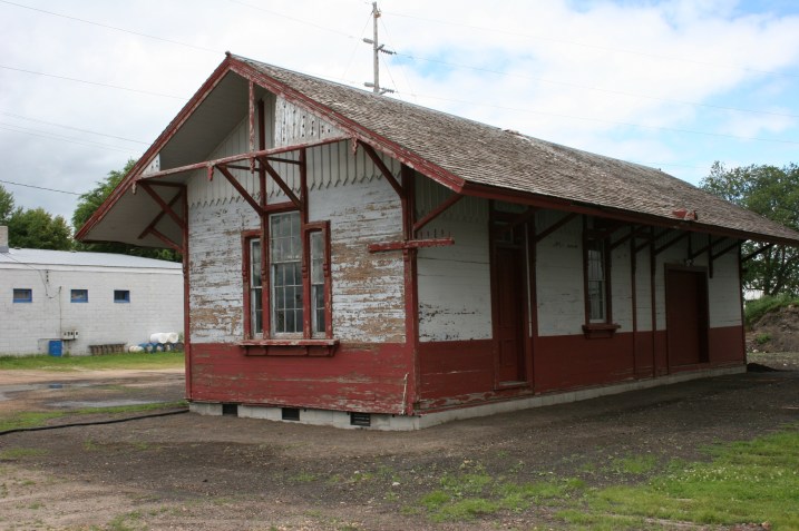 This depot was moved into Amboy from Huntley and now serves as a welcome center for those attending the town's annual Arts 'n' More Festival. 