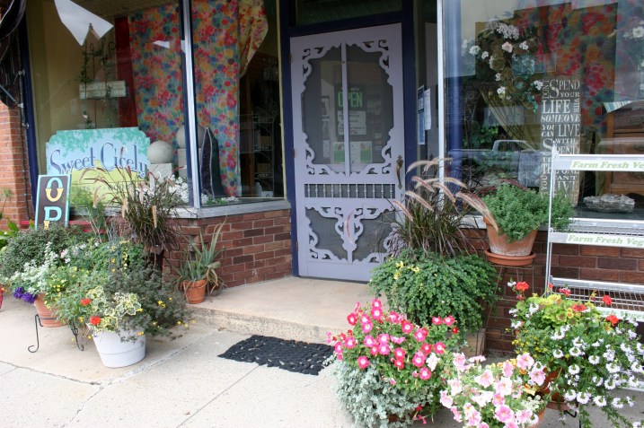 The visually welcoming Sweet Cicely, a boutique offering fine gifts and natural health products.