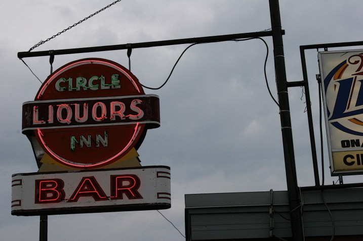 In North Mankato, signage at Circle Inn. Minnesota Prairie Roots file photo 2011.
