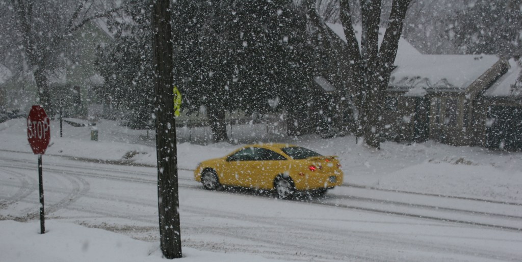 Mega flakes fell initially, but have now decreased in size.