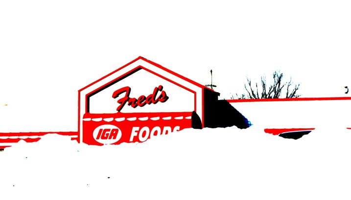 An edited photo of Fred's Foods.