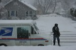 Snow, postal carrier