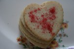 Valentine cookies, stacked