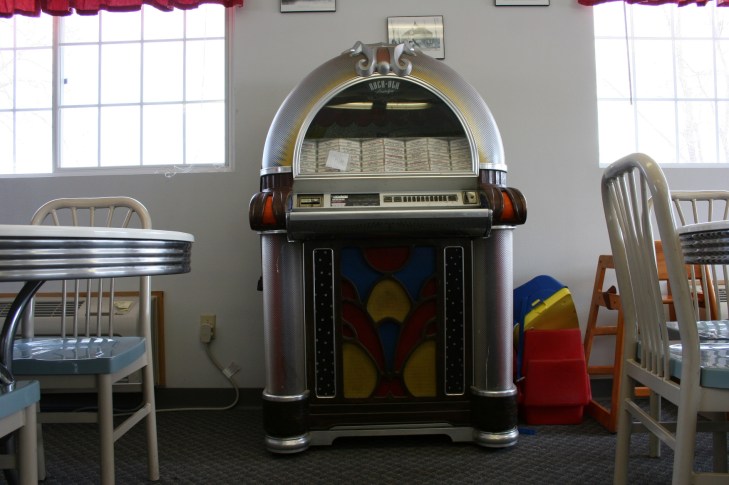 The jukebox brings back memories.