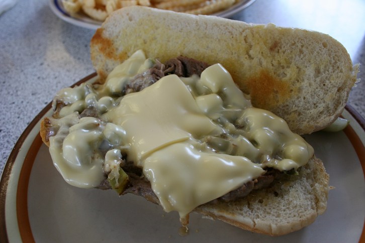 My Philly steak sandwich.