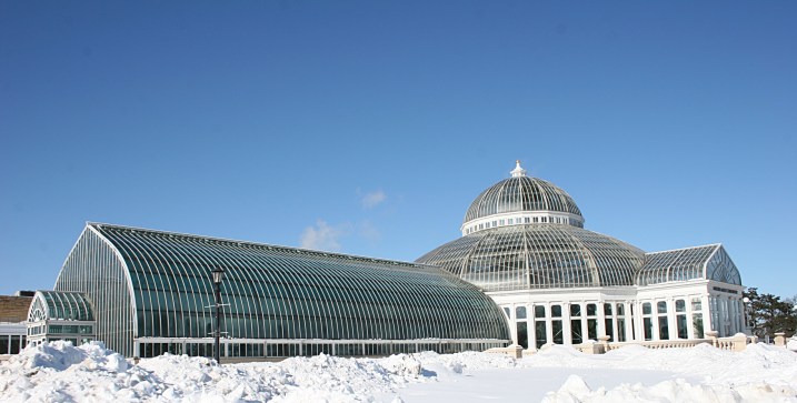 The Mzarjorie McNeely Conservatory at Como Park in St. Paul, Minnesota.