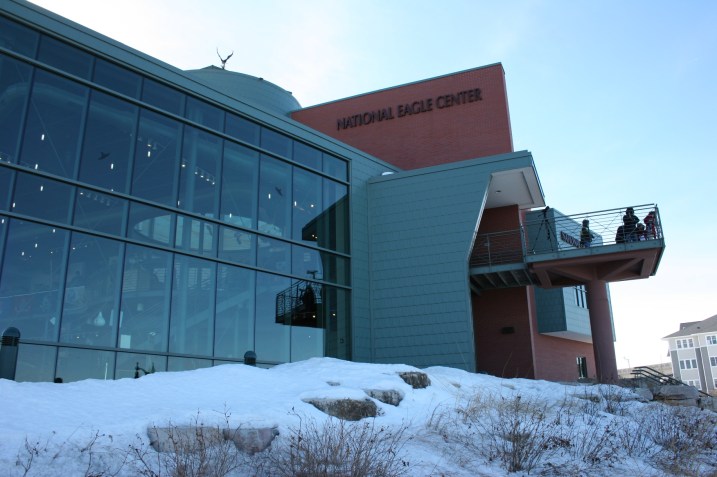 On the right, you'll see the second story riverside observation deck.