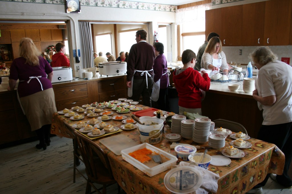 The hardworking team.