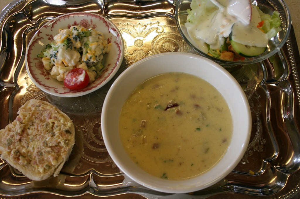 My first tray of food.
