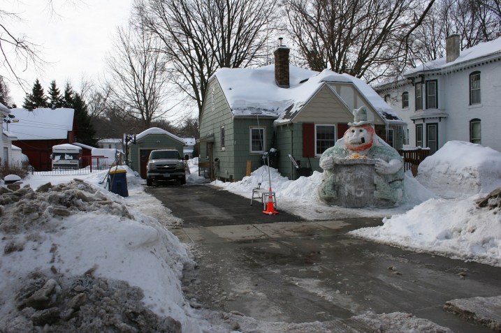 Photographed from Second Street.