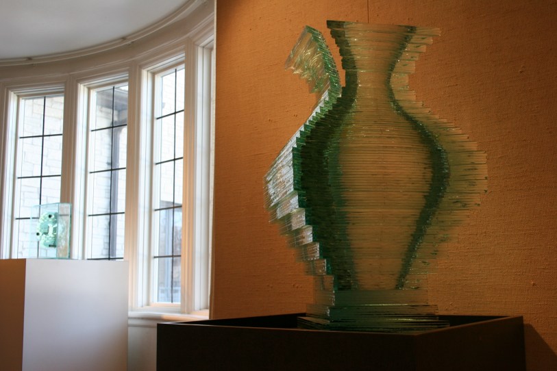 One of the contemporary sculptures displayed.