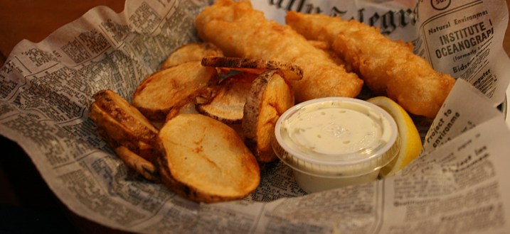 The pub's fish and chips.