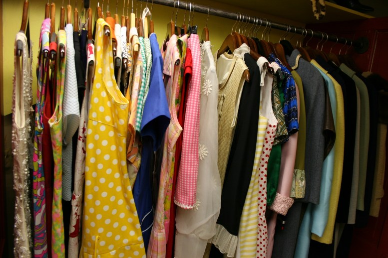 Clothing from the 1960s found in the Laugh-in & Goldie's Style Closet.