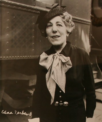 Edna Ferber portrait displayed at the History Museum at the Castle.