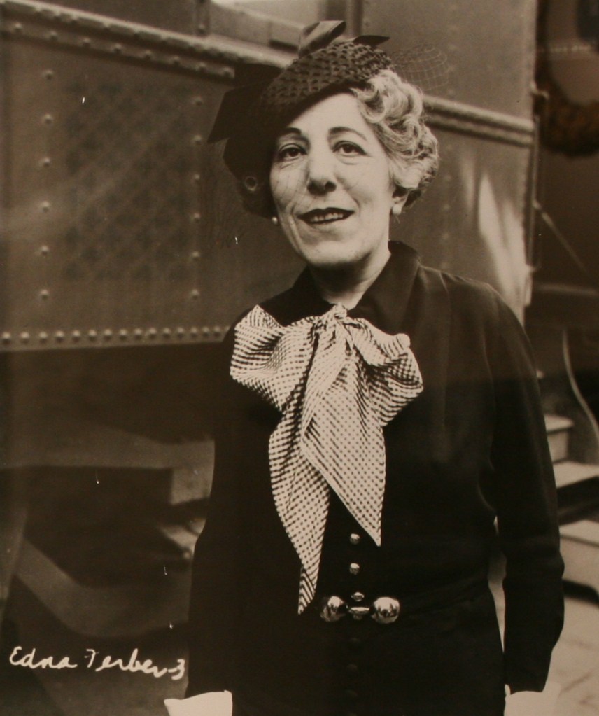 Edna Ferber portrait displayed at the History Museum at the Castle.
