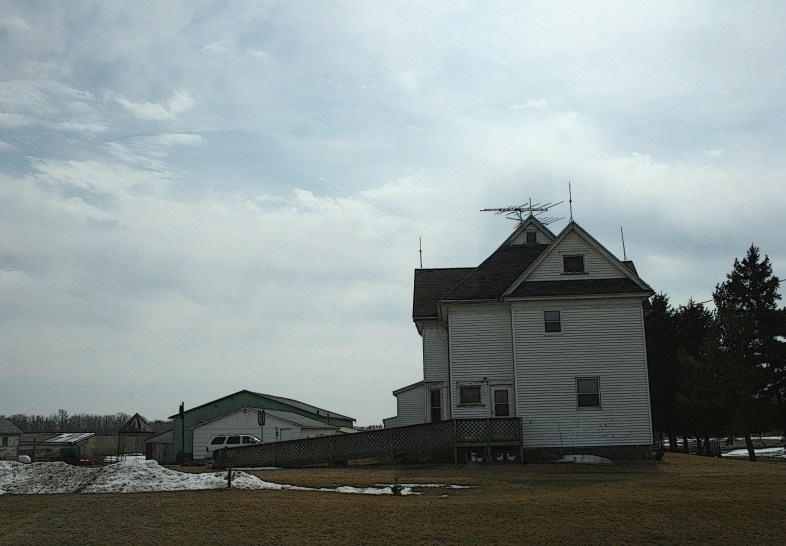 A sturdy farmhouse near Redgranite, Wisconsin.