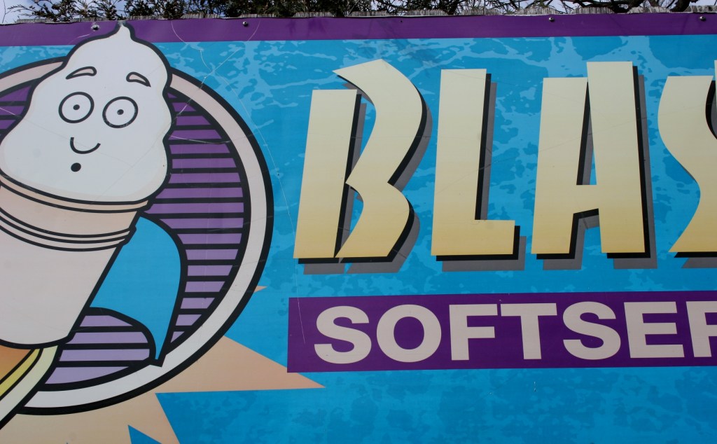 Kitschy ice cream art.