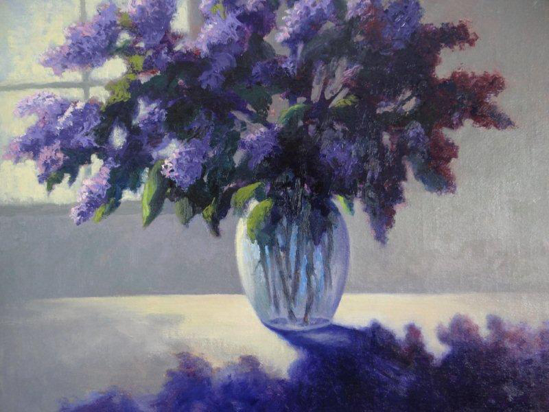 "Lilacs on the Table" by Jeanne Licari