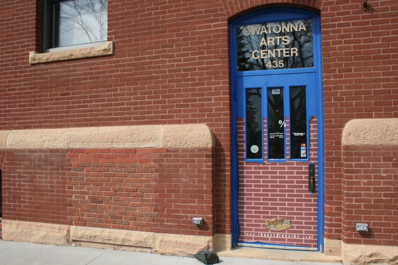 The entry to the Owatonna Art Center
