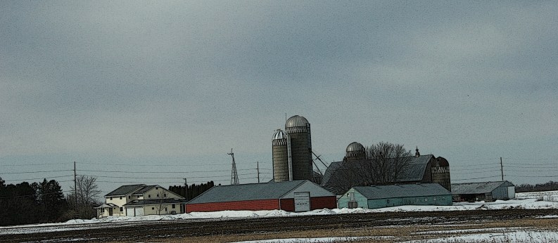 Rural Minnesota, farm site