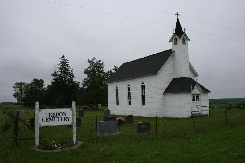 Northwest of Faribault in Shieldsville Township sits the historic Immaculate Conception of the Blessed Virgin Mary and the adjoined Trebon Cemetery.
